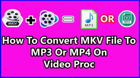 how to convert mkv file to mp3